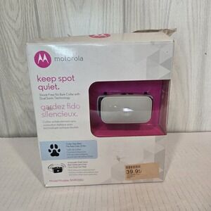 NIB Motorola BARK200U Ultrasonic Dog Collar With 3 Levels & Vibration